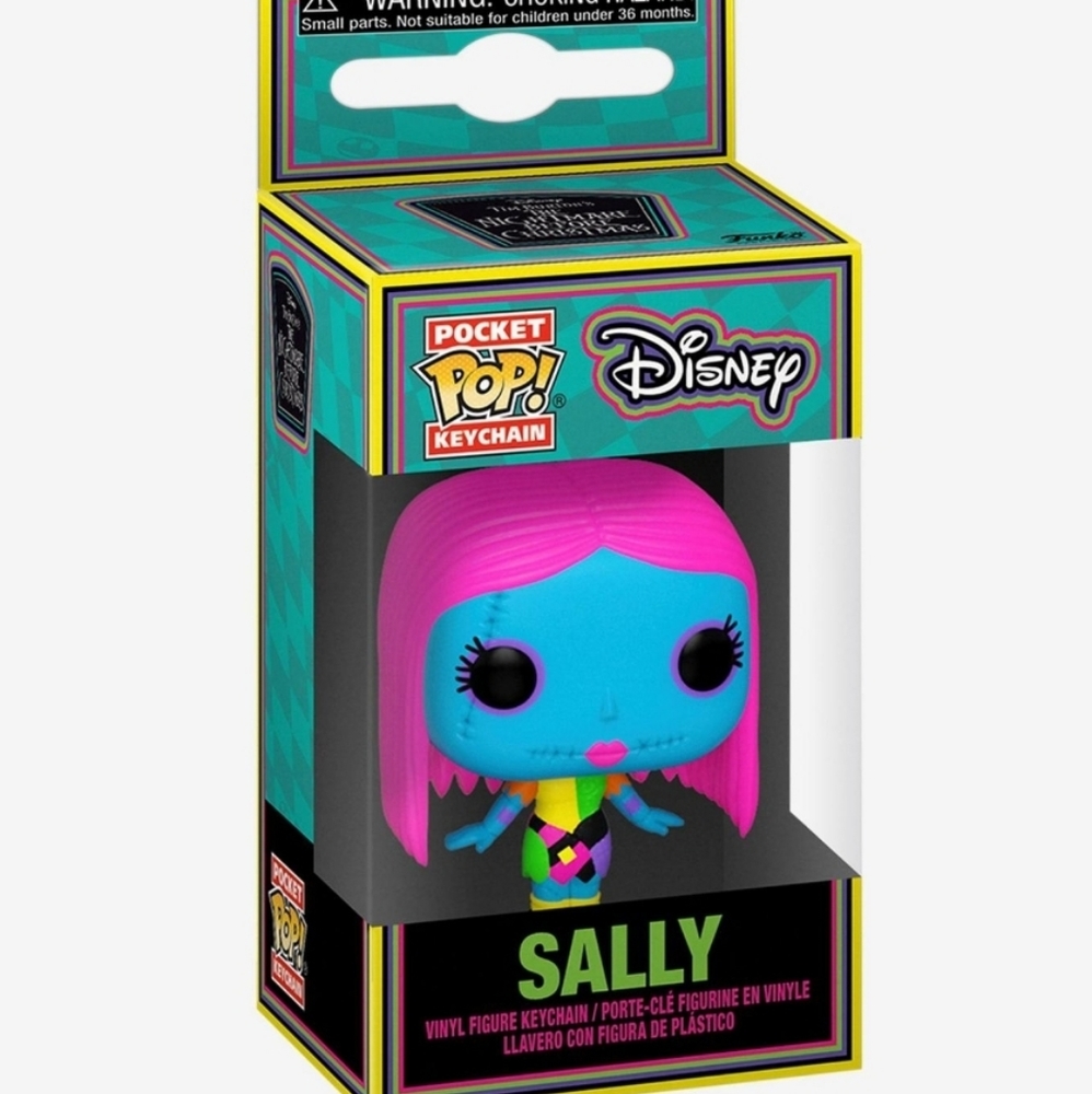 Funko Pop! Nightmare Before Christmas Sally Blacklight Key Chain